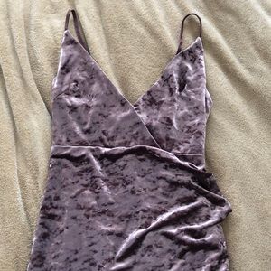 Vintage Purple Velvet Cocktail Dress